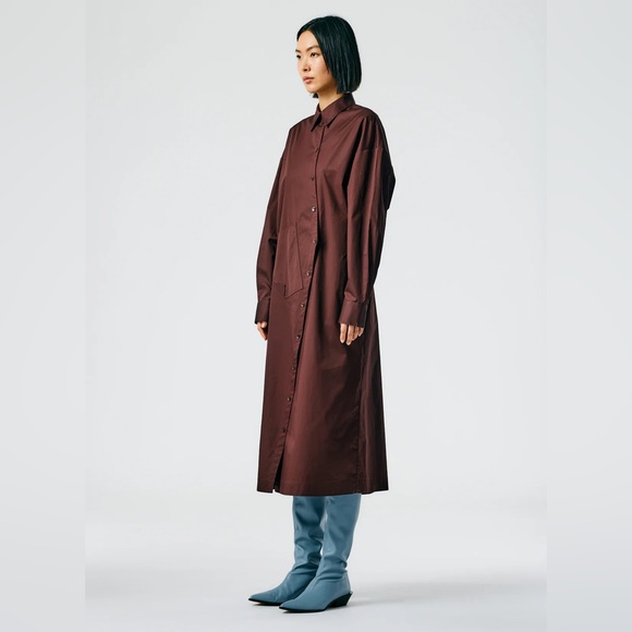 Tibi Lightweight Cotton Sateen Shirtdress - Picture 2 of 12